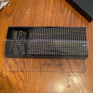 Alan Flosser Silk Cummerbund Black and White Polka Dots